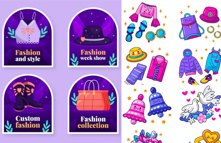 Icon Fashionista Stickers No Blur